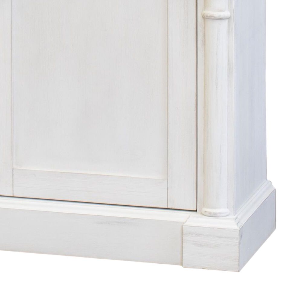 Wycliff Bay Durham 3-Shelf Adjustable Bookcase in Weathered White and Cherry, , large