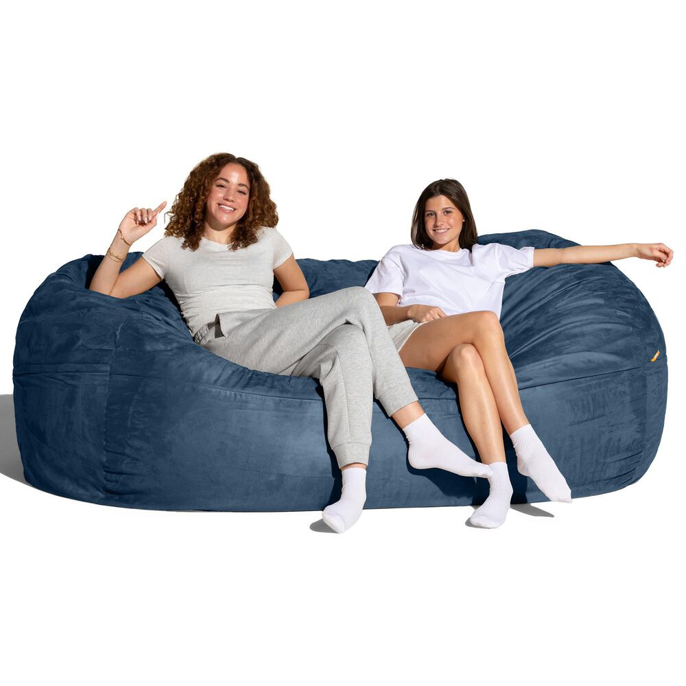 Jaxx 7&#39; Giant Bean Bag Sofa in Navy, , large