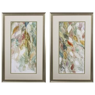 Paragon 21" x 33" Rainy Cascade Wall Art in Blue (Set of 2), , large