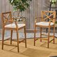 Hearth and Haven Perla Outdoor Bar Stool with Cushion in Brown (Set of 2), , large