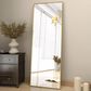 HOMLUX 64" x 21" Rectangular Leaning Floor Mirror in Gold, , large