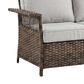 Sunwell Garden Patio Wicker Sofa in Beige, , large