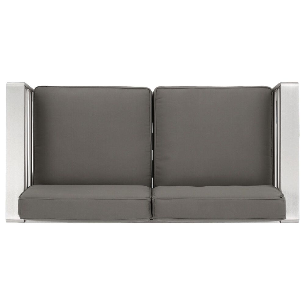 Hearth and Haven Cape Coral Outdoor Loveseat in Khaki, , large