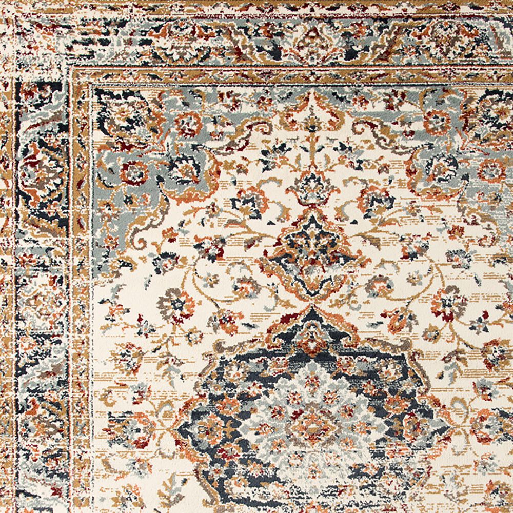 Amer Rugs Allure 2&#39; x 3&#39; Ivory and Navy Blue Area Rug, , large