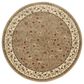 Radici USA Como 1593 Beige 8" Round Area Rug, , large
