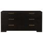 Century Cadence 6-Drawer Dresser in Mocha and Antique Brass, , large