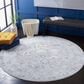 Safavieh Craft CFT927F 6"7" Round Grey and Blue Area Rug, , large