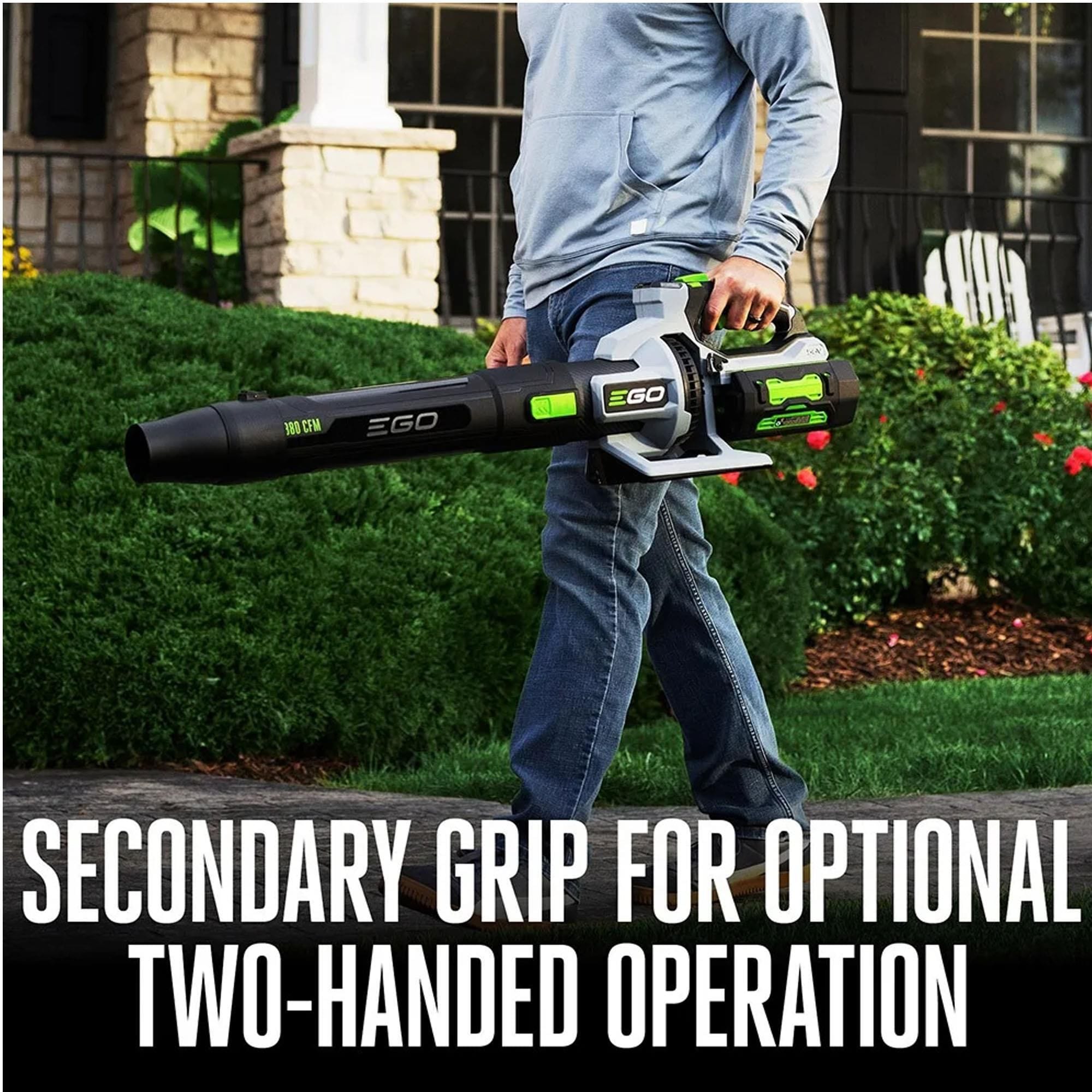 EGO 56V 880 CFM Cordless Brushless Blower with 4.0Ah Batteries and
