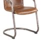 Home Trends & Design Portofino Leather Dining Chair in Chestnut, , large