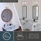 Vaxcel Bellwood 2-Light Bathroom Vanity with Frosted Glass Shades in Satin Nickel, , large