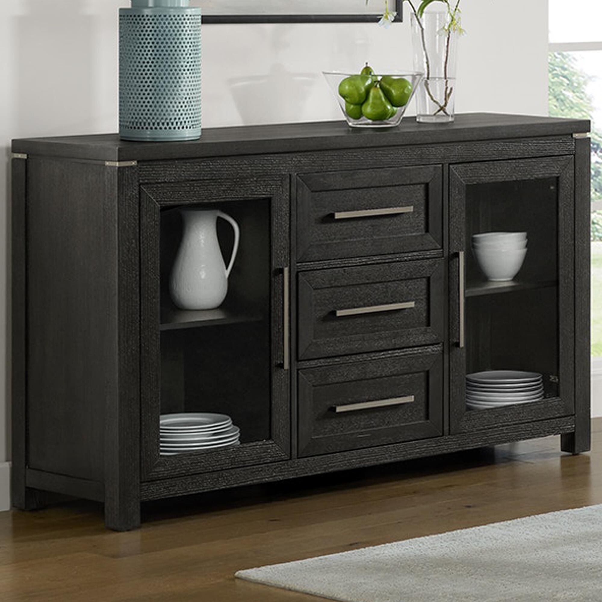 Mayberry Hill Elodie Server in Charcoal
