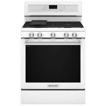 KitchenAid 30" 5-Burner Gas Convection Range, , large