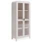 Urban Home Drake Glass Door Wooden Bookcase in Sugar, , large