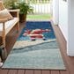 Dalyn Rug Company Wonderland WN15 2"3" x 7"6" Blue Indoor/Outdoor Runner, , large