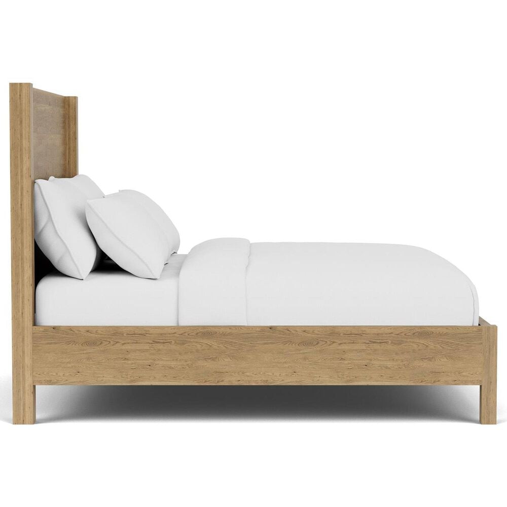 Shannon Hills Davie Queen Wood Panel Bed in Pale Oak, , large