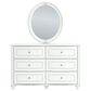 Ashley Kozlani 6-Drawer Dresser and Mirror in White, , large