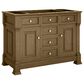 James Martin Vanities Brookfield 48" Single Bathroom Vanity in Honey Oak with 3 cm Victorian Silver Quartz Top and Rectangular Sink, , large
