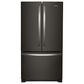 Whirlpool 25.2 Cu. Ft. French Door Refrigerator with Water Dispenser in Black Stainless Steel, , large