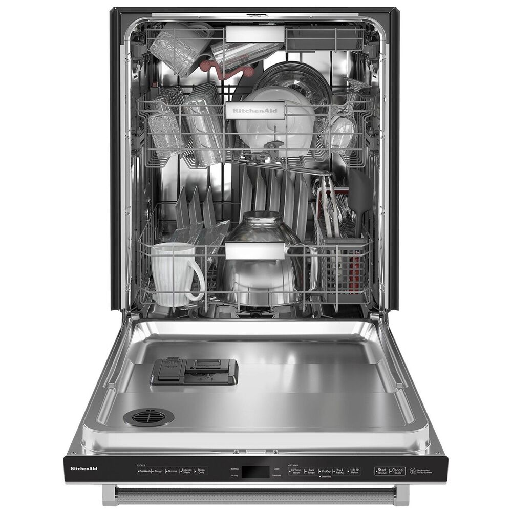KitchenAid 44 dBA Built-In Bar Handle Dishwasher with FreeFlex 3rd Rack and Top Control in PrintShield Stainless Steel, , large