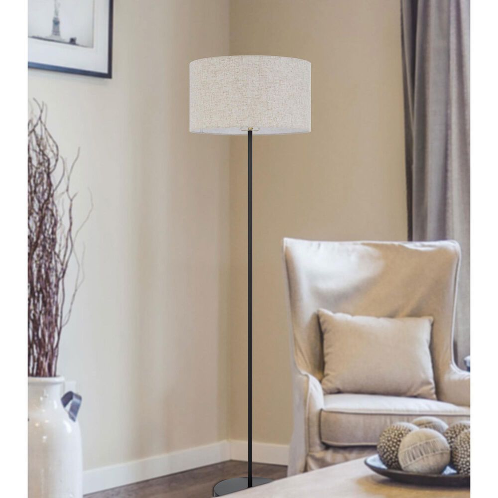 Cal Lighting Cromwell Floor Lamp in Black, , large