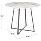 LumiSource Cosmo Round Dining Table in Gold and Black - Table Only, , large