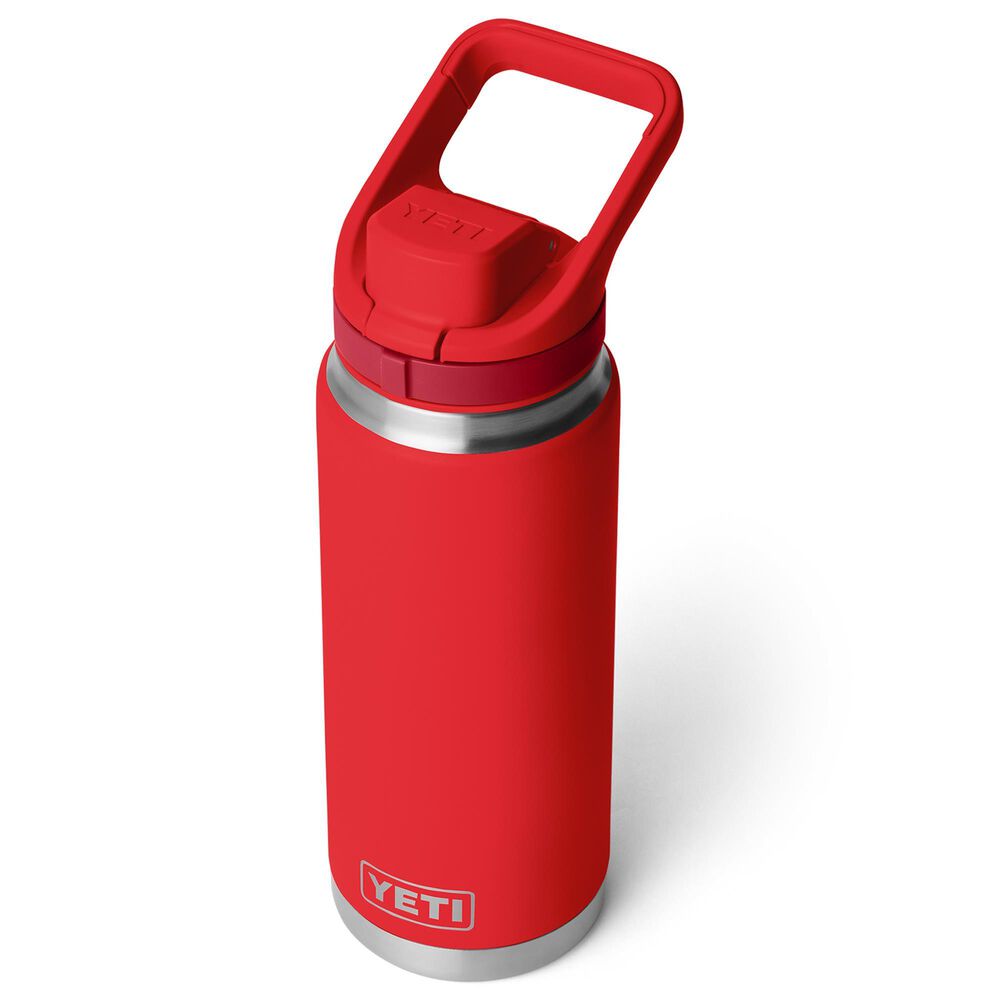 YETI Rambler 26 Oz Water Bottle with Flip Chug Cap in Rescue Red, , large