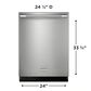 Frigidaire Professional 24" Professional Built-In Bar Handle Dishwasher in Stainless Steel, , large