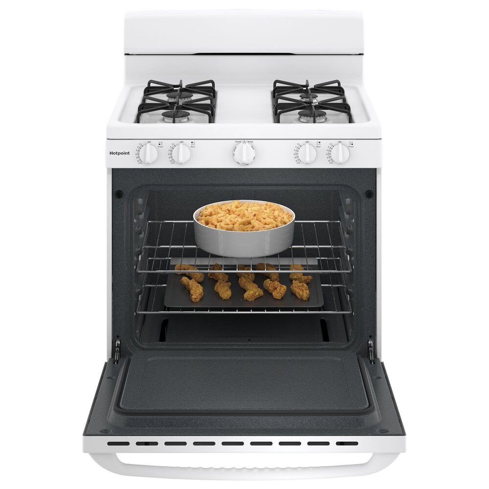 Hotpoint 30" Free-Standing Gas Range in White, , large