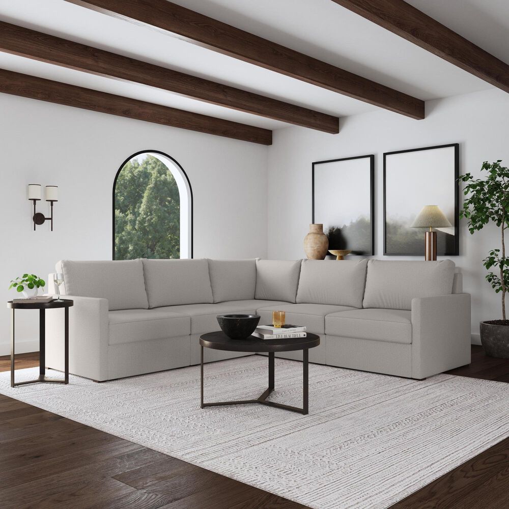 Home Styles Flex 5-Piece Stationary L-Shaped Sectional in Frost, , large