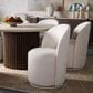 37B Cavoli Swivel Dining Side Chair in Effie Linen, , large