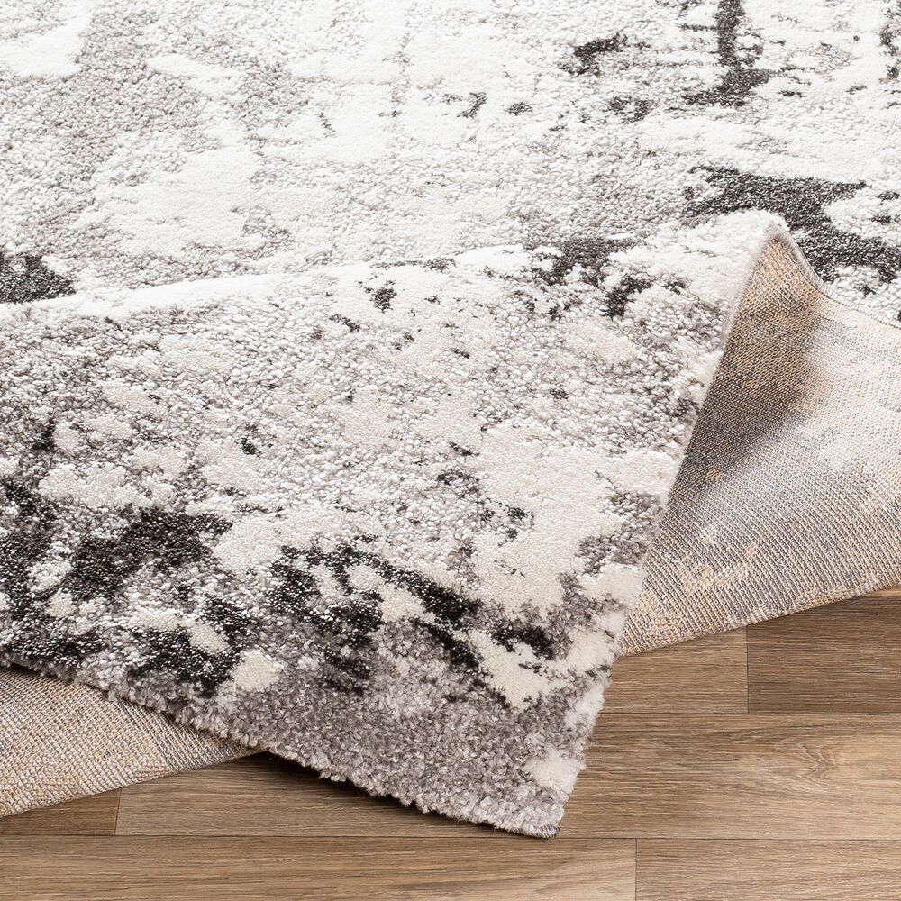 Surya Venice VNE-2308 2&#39; x 3&#39; Charcoal and Ivory Area Rug, , large
