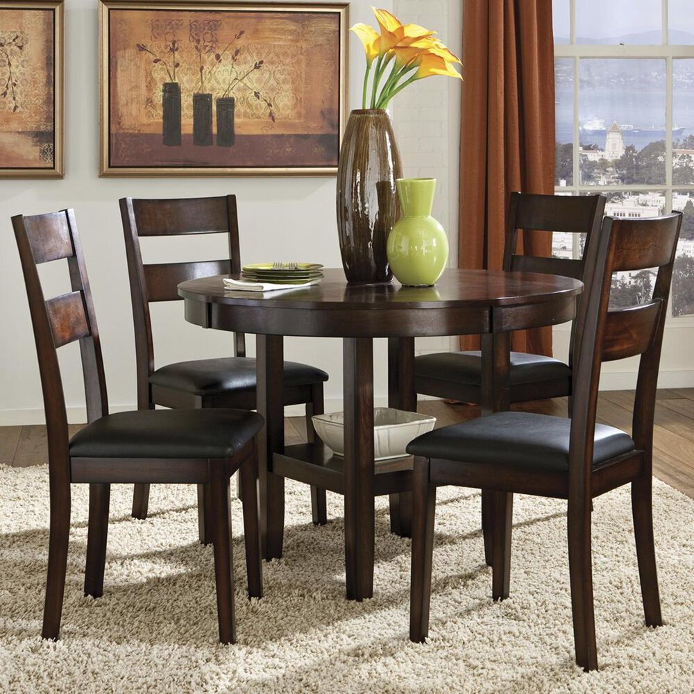 at HOME Pendwood 5-Piece Round Top Dining Set, , large
