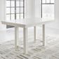 Ashley Robbinsdale Counter Height Dining Table with 2 Leaves in Antique White, , large
