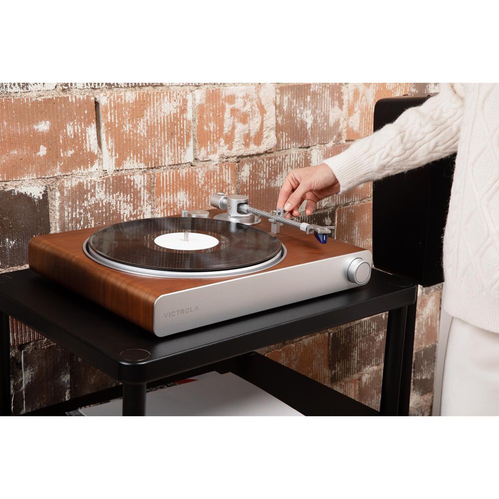 Victrola Stream Sapphire Wi-Fi and Bluetooth Turntable in Walnut, , large