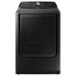 Samsung 5.2 Cu. Ft. Smart Top Load Impeller Washer and 7.4 Cu. Ft. Electric Dryer in Brushed Black, , large