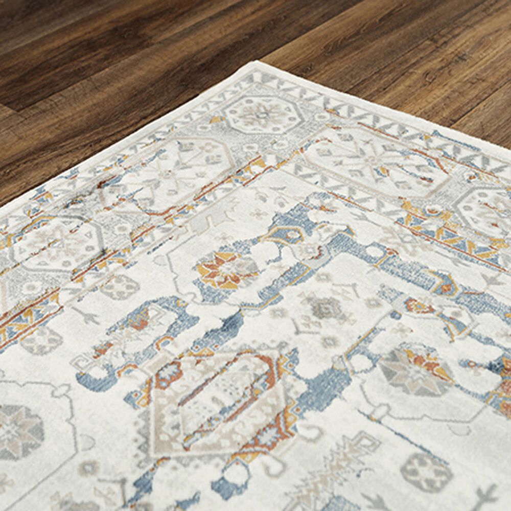 RIZZY Westchester WESWES857 5&#39;3&quot; x 7&#39;6&quot; Ivory and Multicolor Area Rug, , large