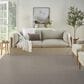Nourison Courtyard Ivory and Charcoal 8" Square Indoor/Outdoor Area Rug, , large