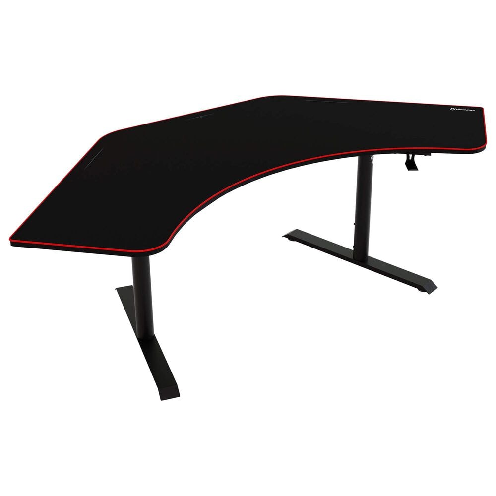 Arozzi Arena Angelo Gaming Desk in Black and Red (Box 1 of 2), , large