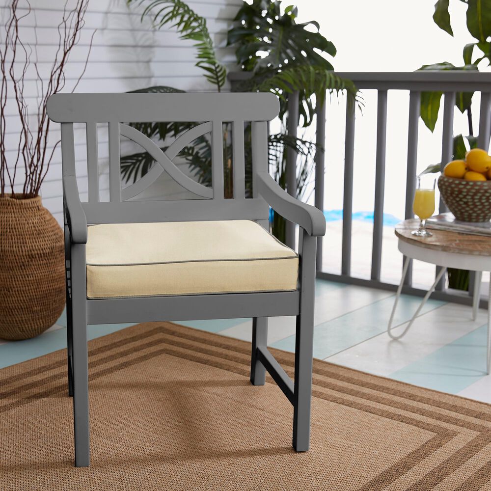 Sorra Home Sunbrella 20" Cushion in Canvas Antique Beige, , large