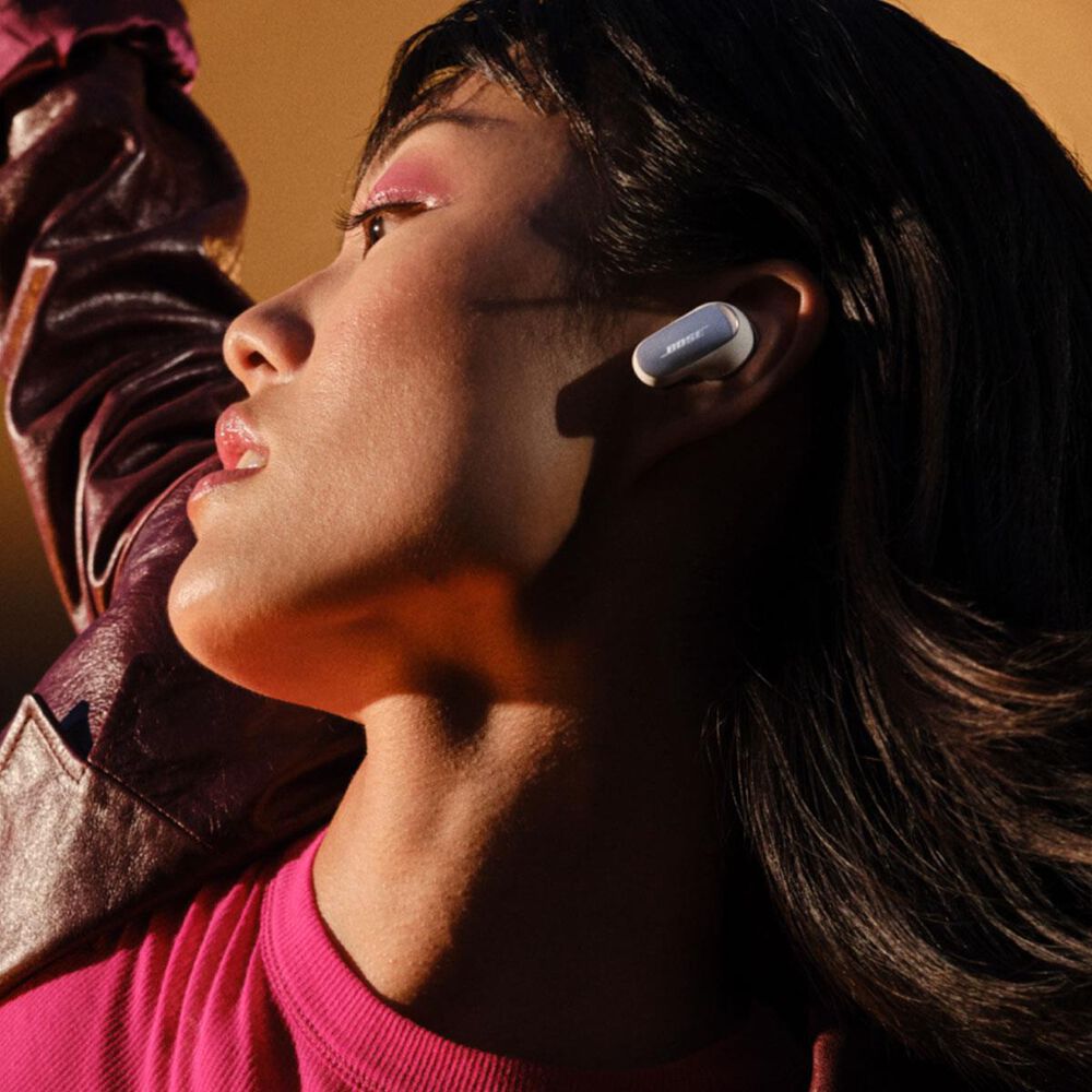 Bose QuietComfort Ultra Wireless Noise Cancelling Earbuds in White Smoke, , large