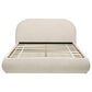 Jennifer Taylor Home Archie Puffy Grounded King Upholstered Platform Bed in Oatmeal Light Beige, , large