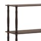 HOMLUX Turn-N-Tube 4-Tier Corner Open Storage Bookshelf in Walnut and Brown, , large