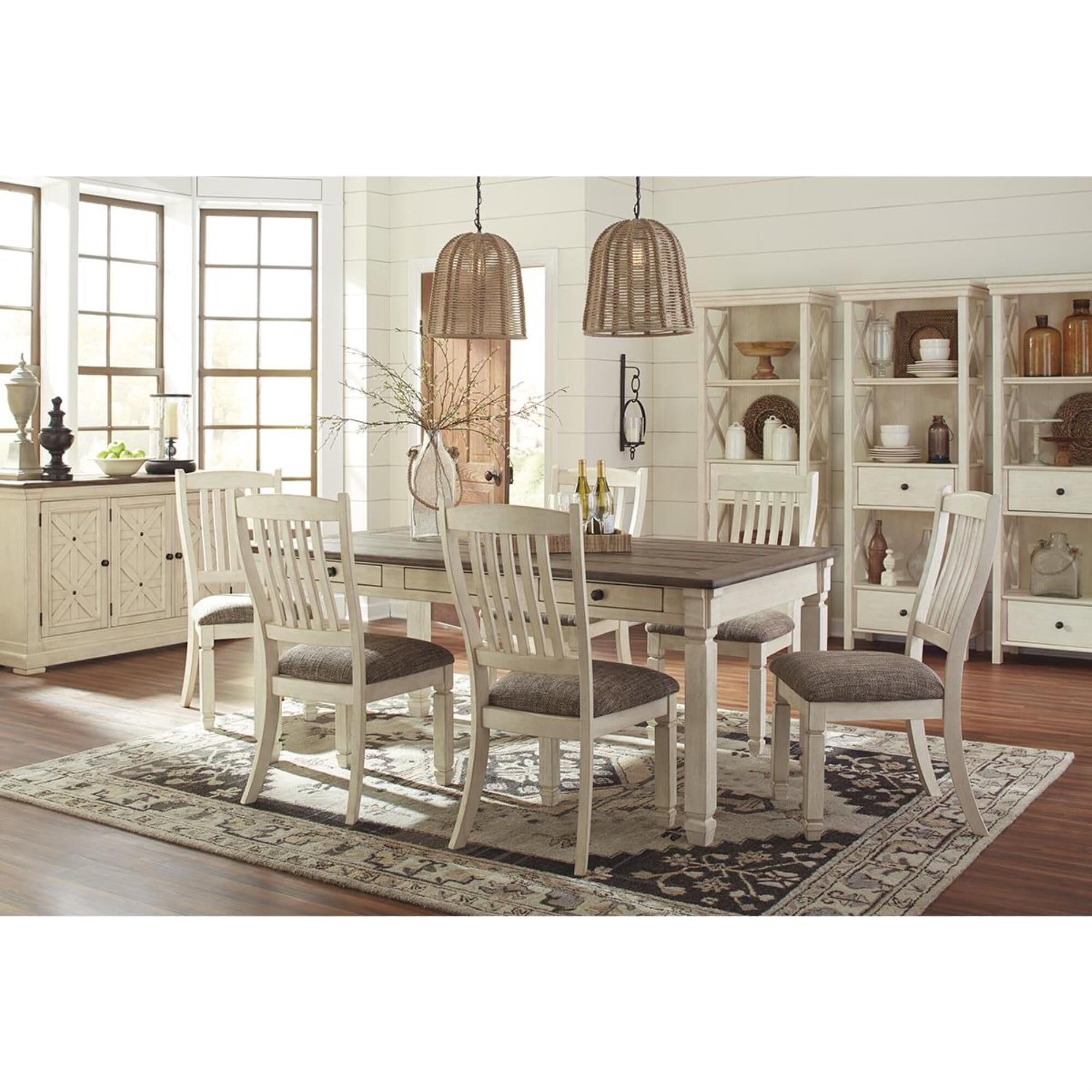 Signature Design by Ashley Bolanburg 7 Piece Dining Set in Antique