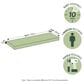 HOMLUX 35" Wall Mounted Floating Shelf with Invisible Brackets in Tobacco Oak (Set of 2), , large