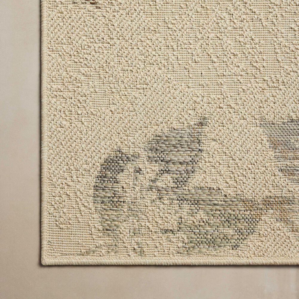 Loloi Saylor Ivory and Bark 2'3" x 3'9" Indoor/Outdoor Area Rug, , large