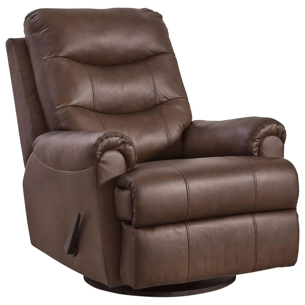 Kelsey Nosal Flynwood Manual Swivel Glider Recliner in Espresso, , large