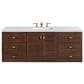 James Martin Vanities Amberly 30" Single Bathroom Vanity in Walnut with 3 cm Ethereal Noctis Quartz Top and Rectangular Sink, , large