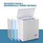 HOMLUX 4 Cu. Ft. 25" Chest Freezer with 2 Removable Baskets in White, , large