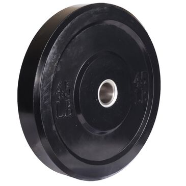 Apollo Athletics, Inc. 45 lb. Rubber Bumper Plate in Black, , large