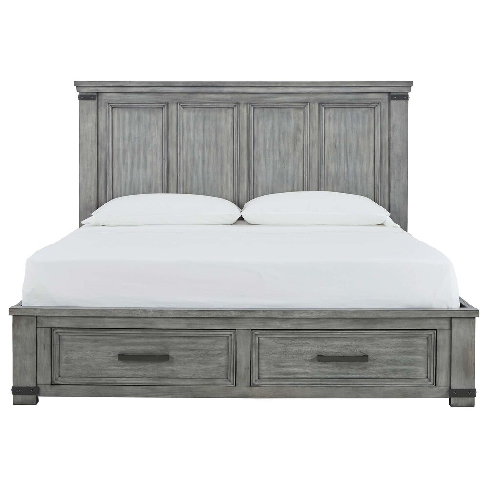Signature Design by Ashley Russelyn 3 Piece King Bedroom Set in Gray, , large